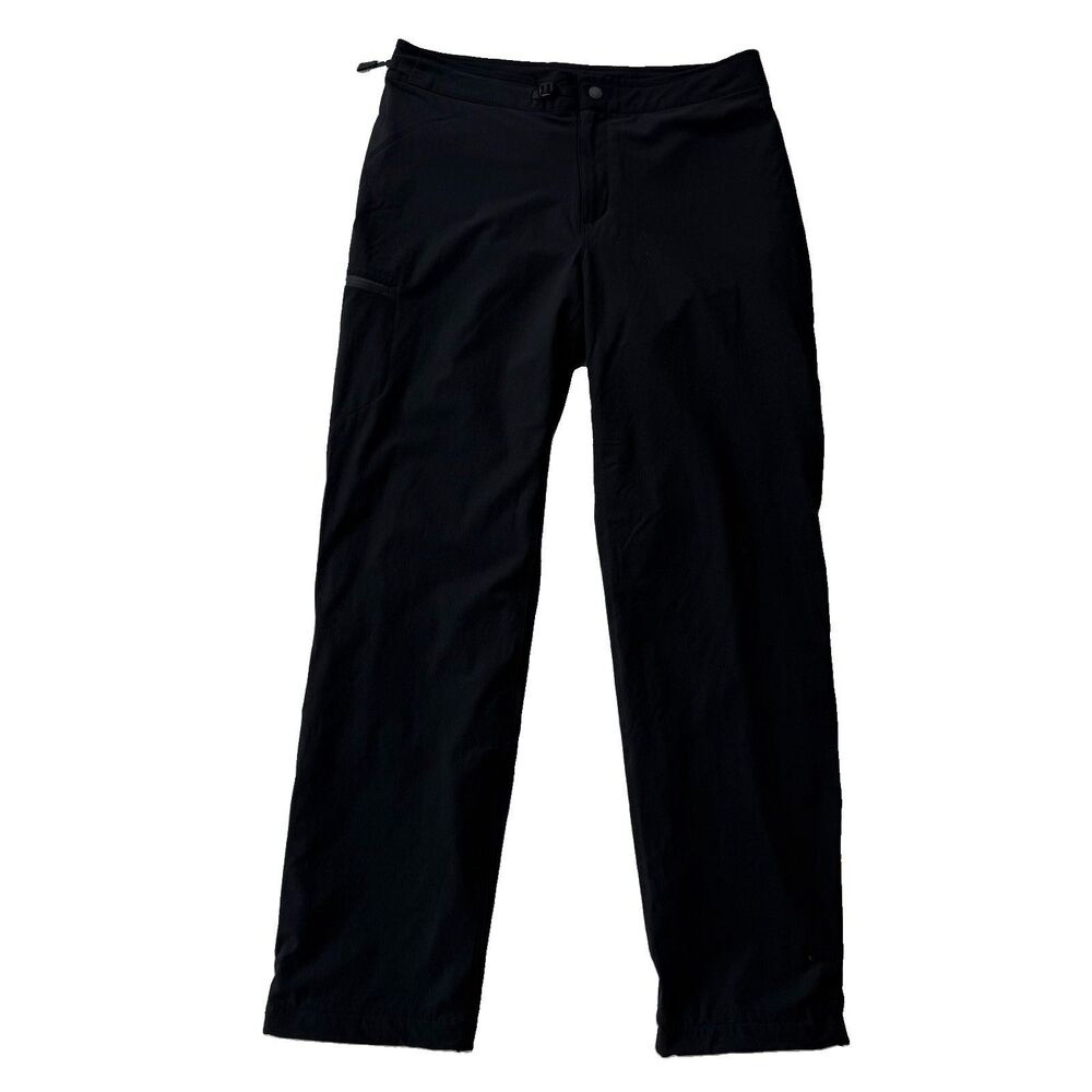 MOUNTAIN HARDWEAR Size 6 Womens Black Nylon Pocket Windproof Outdoor Pants